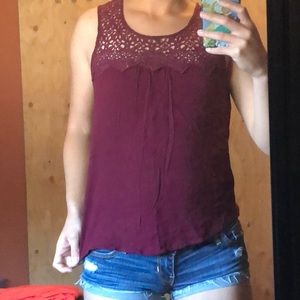 Crop sleeve high neck tank top